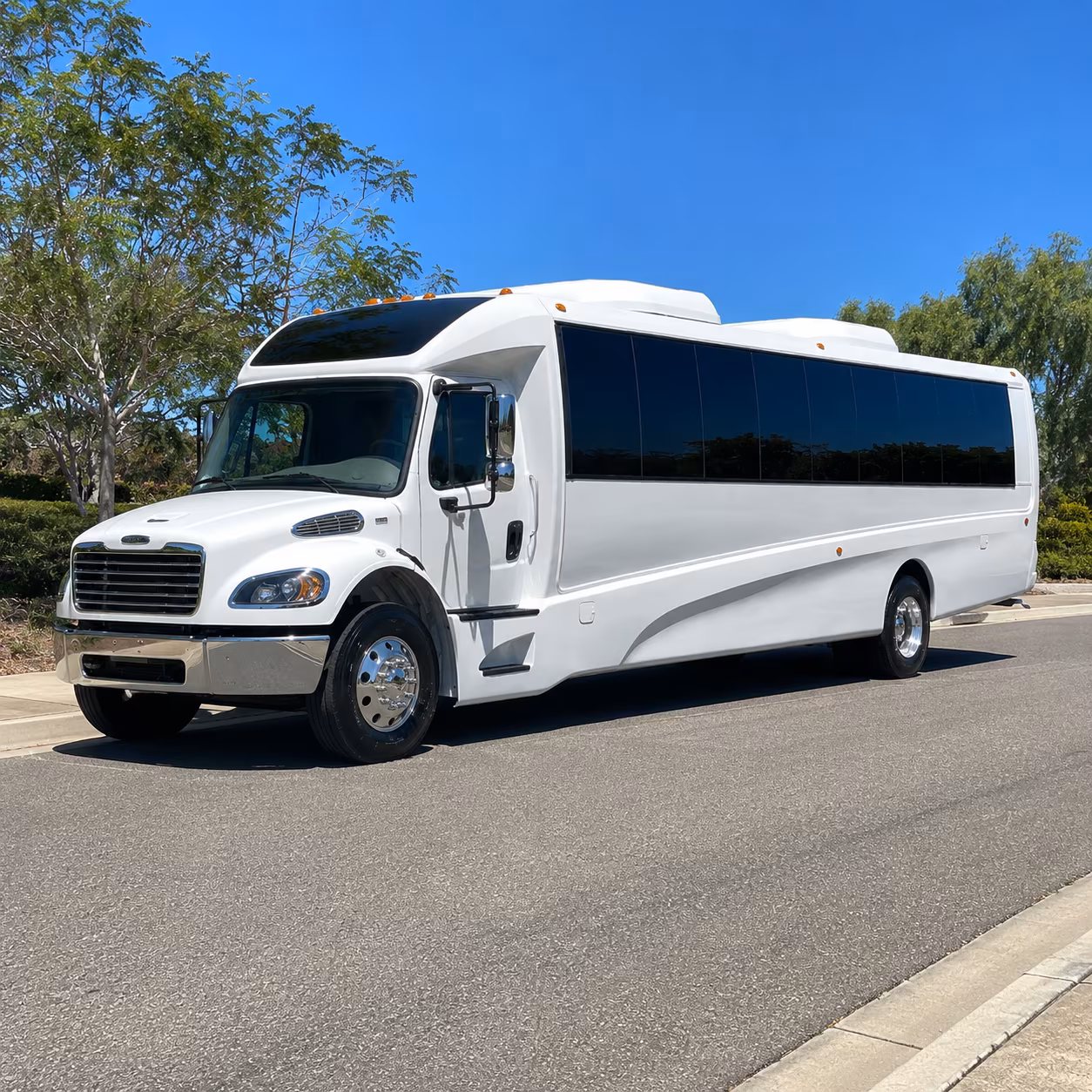Boulder boulder airport transportation party bus exterior