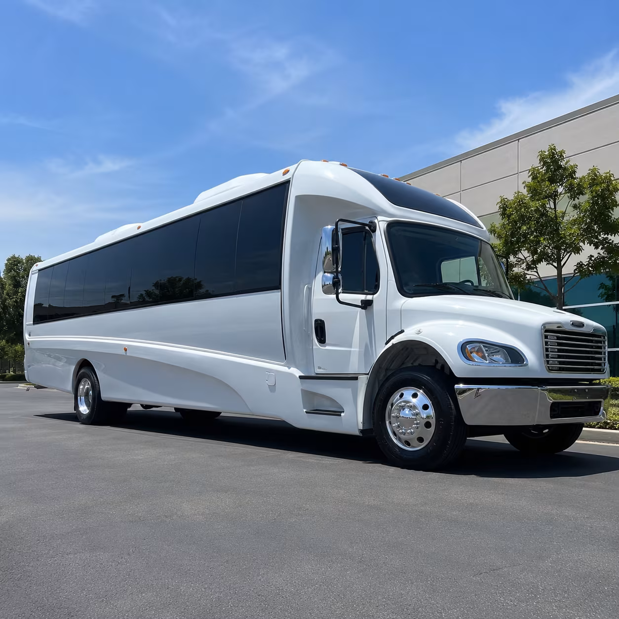Boulder boulder airport transportation party bus exterior