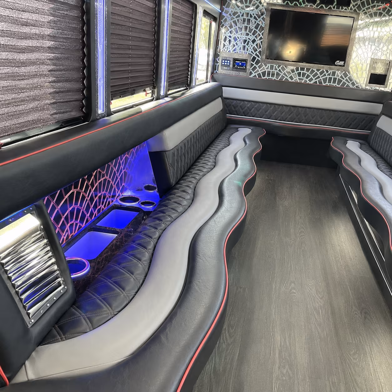 Boulder boulder concert party bus rental party bus exterior
