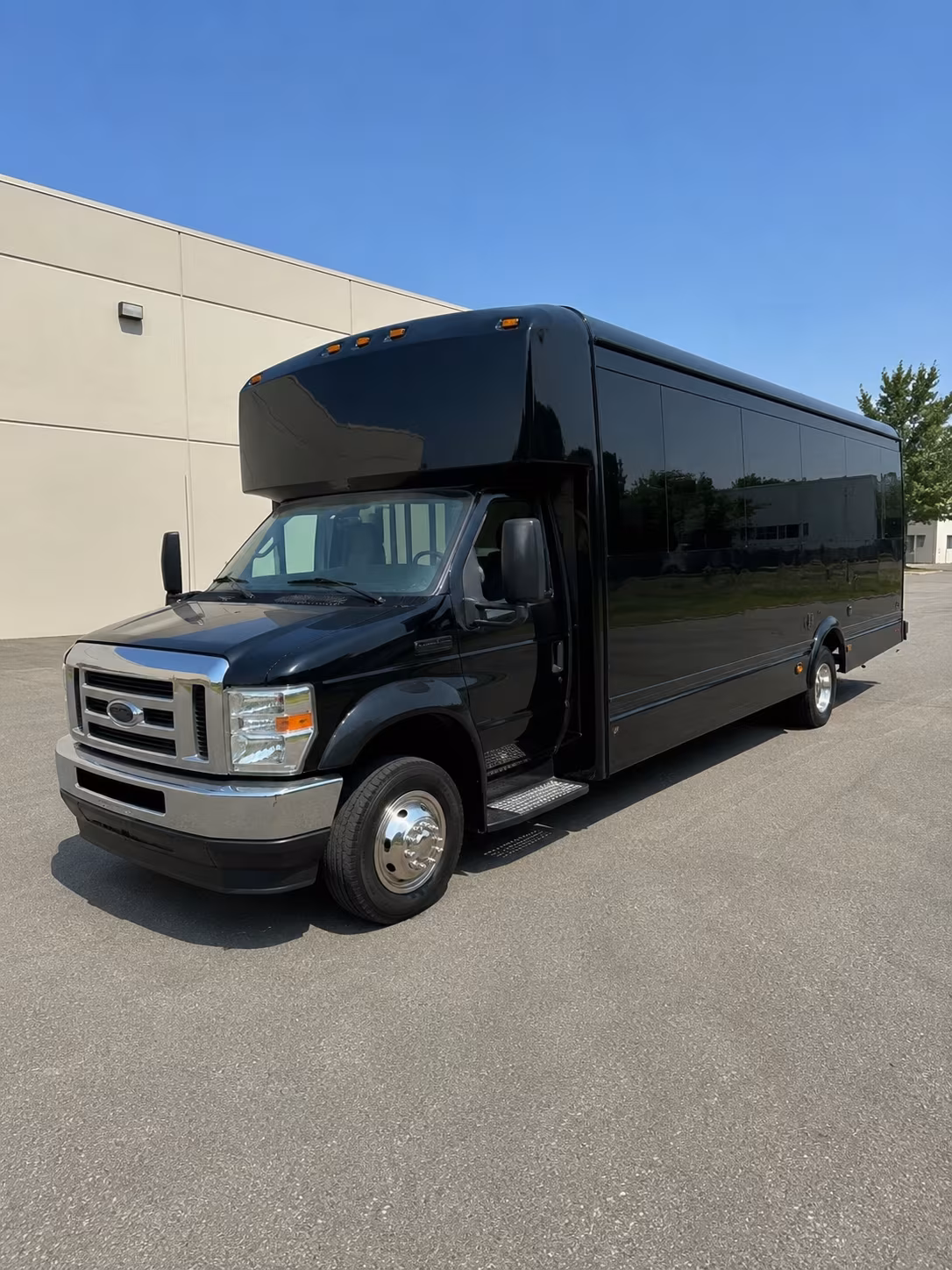 Boulder boulder wedding party bus rental party bus exterior