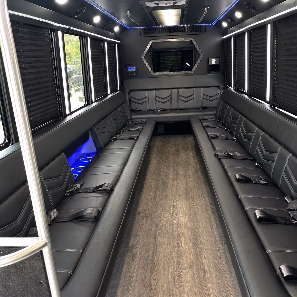Boulder Wedding Transportation onboard seating