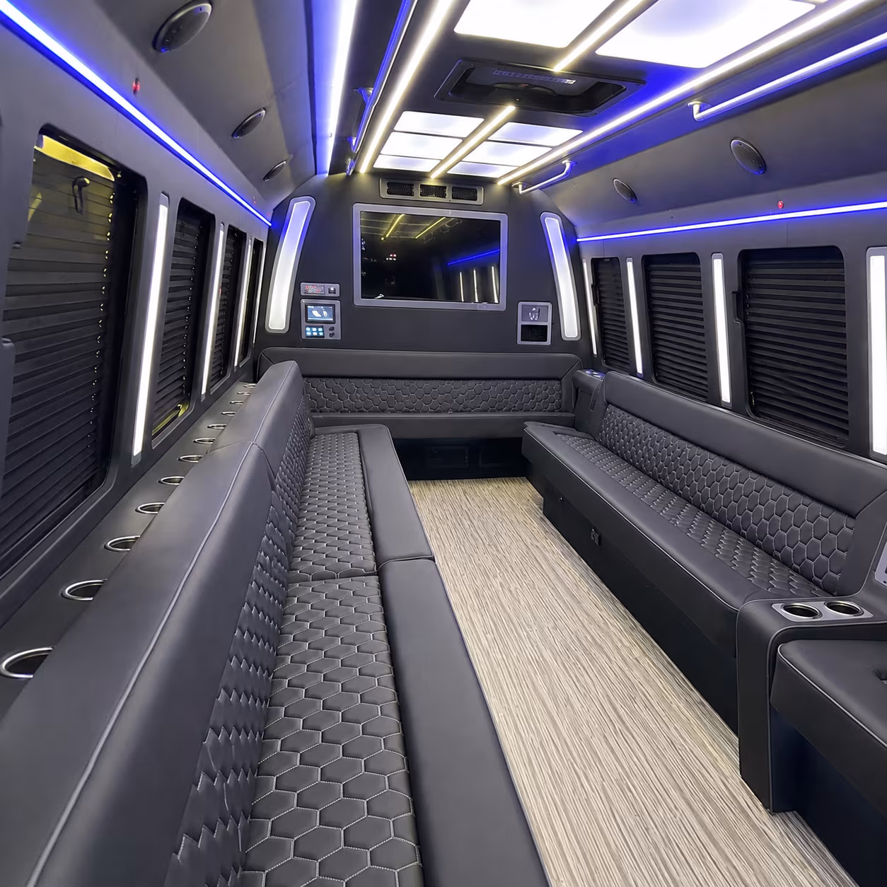 Minibus interior
