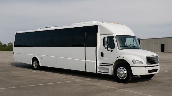 Exterior of Charter Bus Company Denver's 30 Passenger Party Bus in Denver
