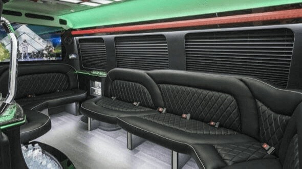 boulder 14 passenger sprinter limousine interior